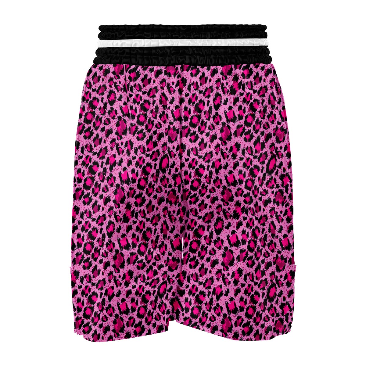 Pink Cheetah Leopard Pattern Print Boxing Shorts-grizzshop