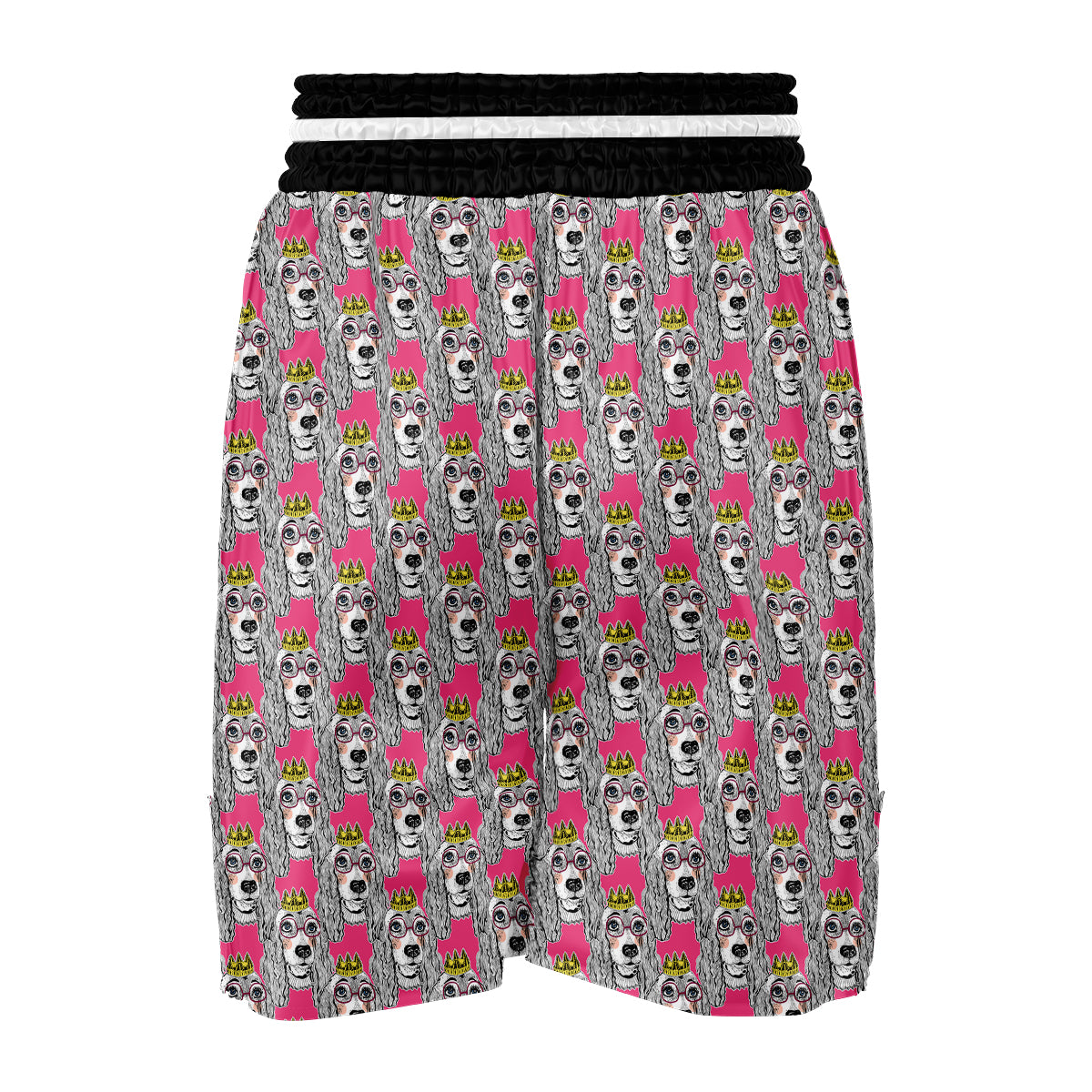 Pink Cocker spaniel Print Pattern Boxing Shorts-grizzshop