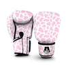 Pink Cow Pattern Print Boxing Gloves-grizzshop