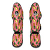 Pink Cutting Pineapple Print Muay Thai Shin Guards-grizzshop