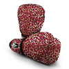 Pink Dot Cheetah Leopard Pattern Print Boxing Gloves-grizzshop