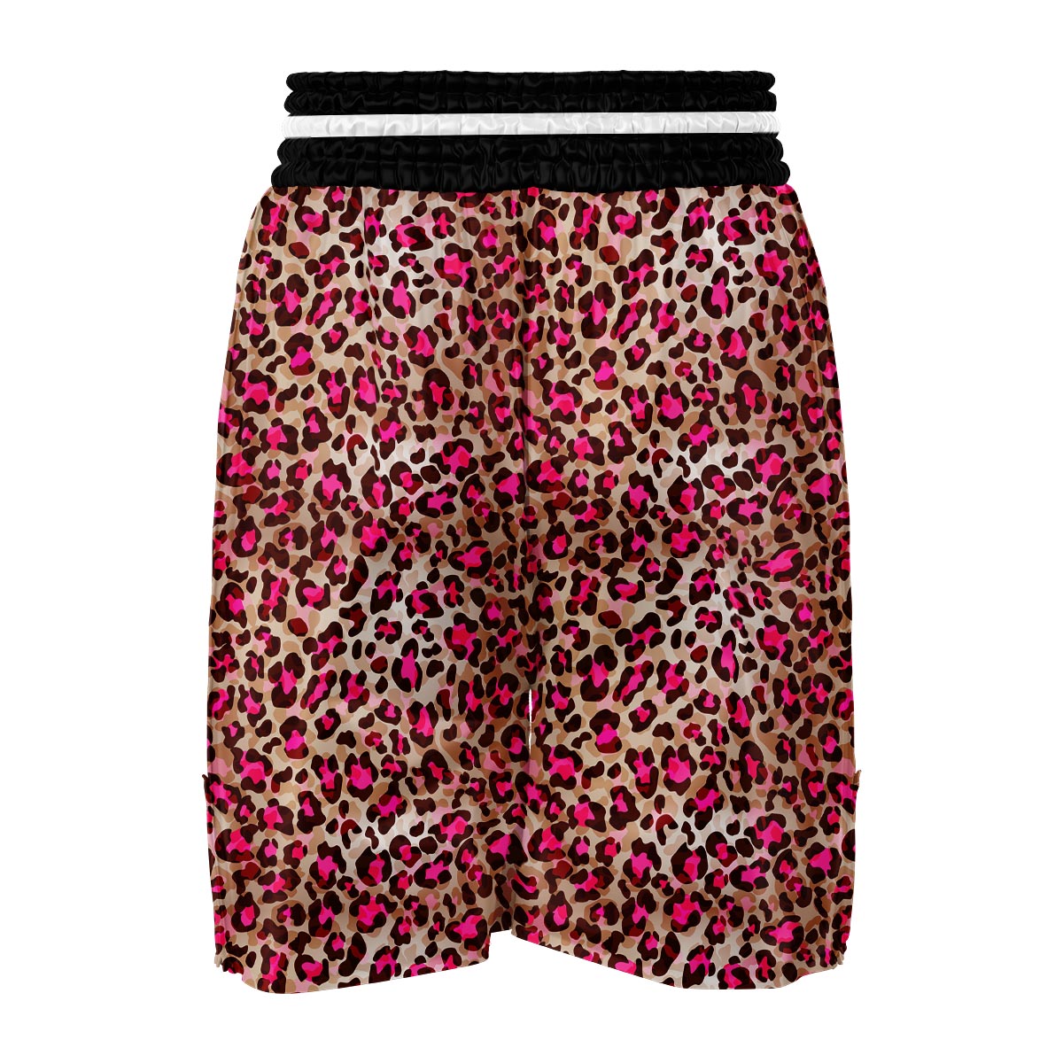 Pink Dot Cheetah Leopard Pattern Print Boxing Shorts-grizzshop