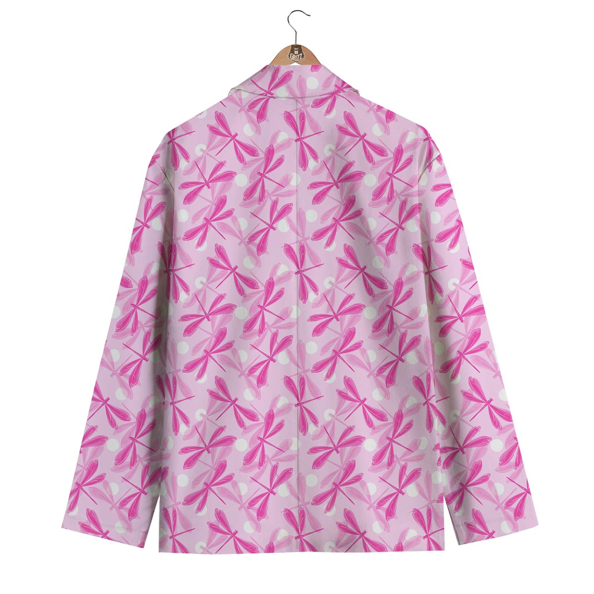 Pink Dragonfly Men's Blazer-grizzshop