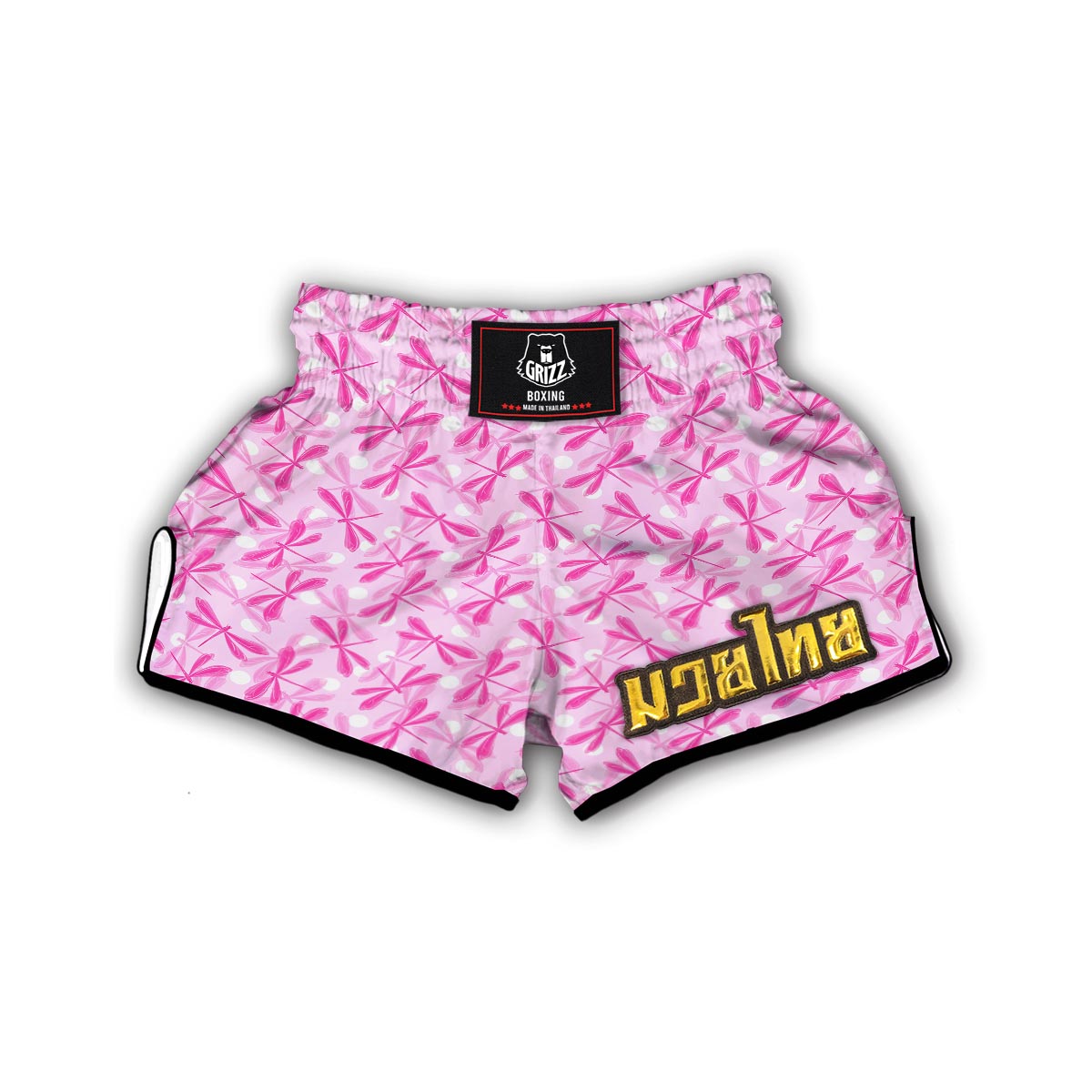 Pink Dragonfly Muay Thai Boxing Shorts-grizzshop