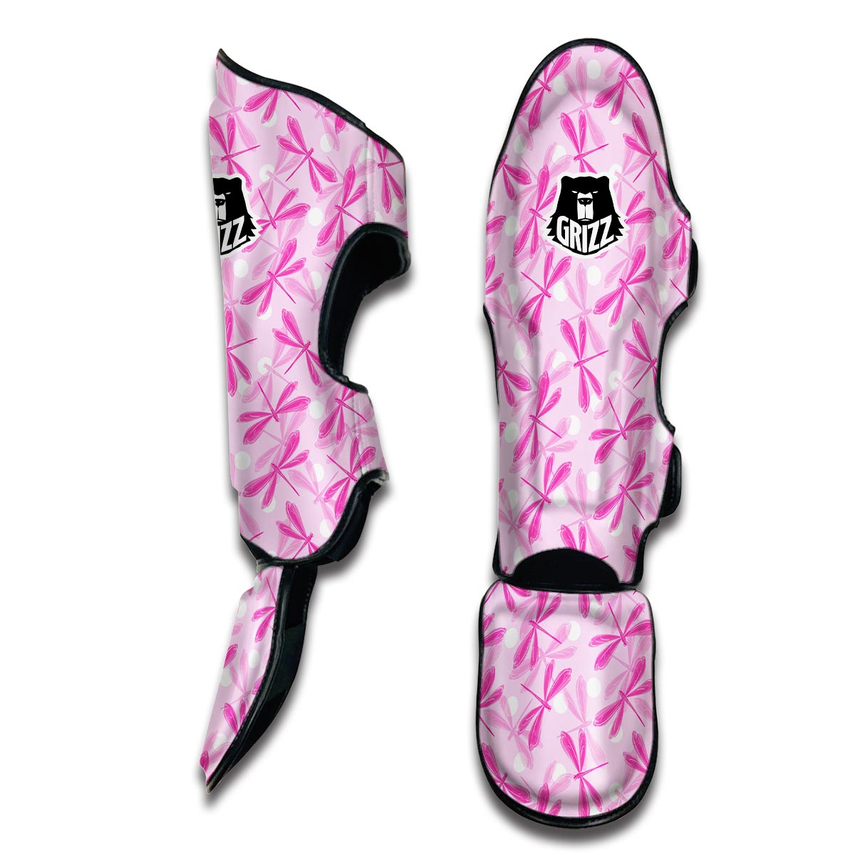 Pink Dragonfly Muay Thai Shin Guards-grizzshop