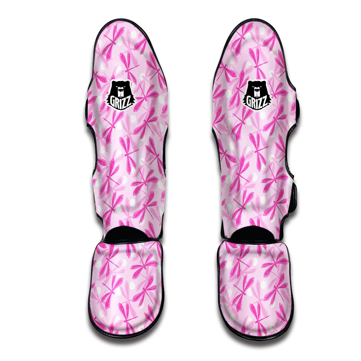 Pink Dragonfly Muay Thai Shin Guards-grizzshop