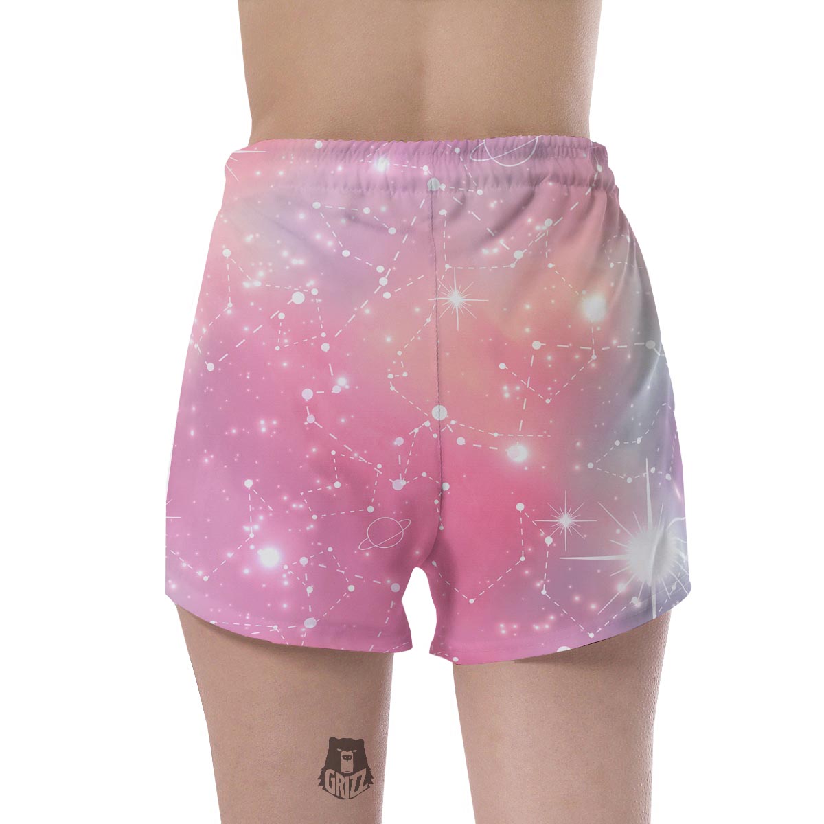 Pink Galaxy Stardust Women's Shorts-grizzshop