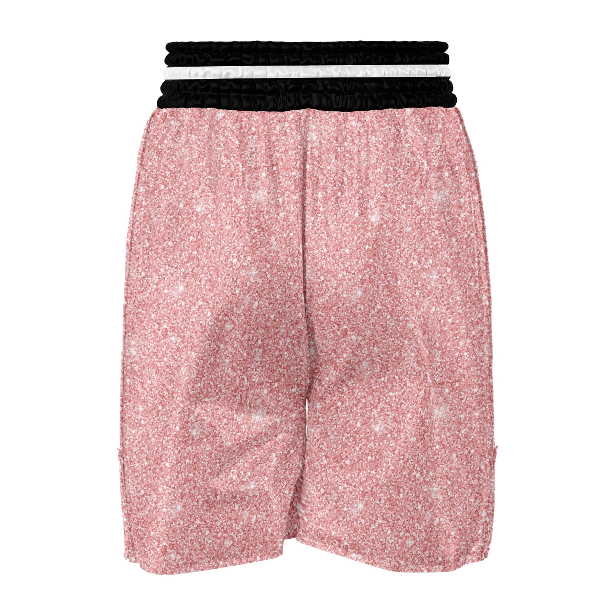 Pink Glitter Pattern Print Boxing Shorts-grizzshop