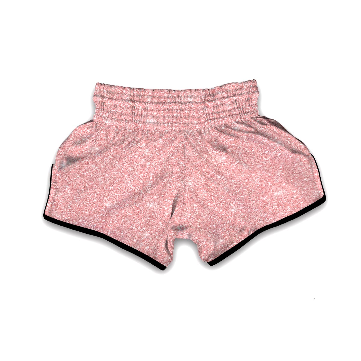 Pink Glitter Pattern Print Muay Thai Boxing Shorts-grizzshop