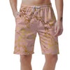 Pink Gold Marble Men's Shorts-grizzshop