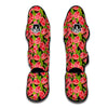 Pink Grapefruit Sliced Print Pattern Muay Thai Shin Guards-grizzshop