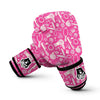 Pink Hair Stylist Pattern Print Boxing Gloves-grizzshop