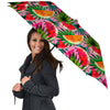 Pink Hawaiian Watermelon Print Pattern Umbrella-grizzshop