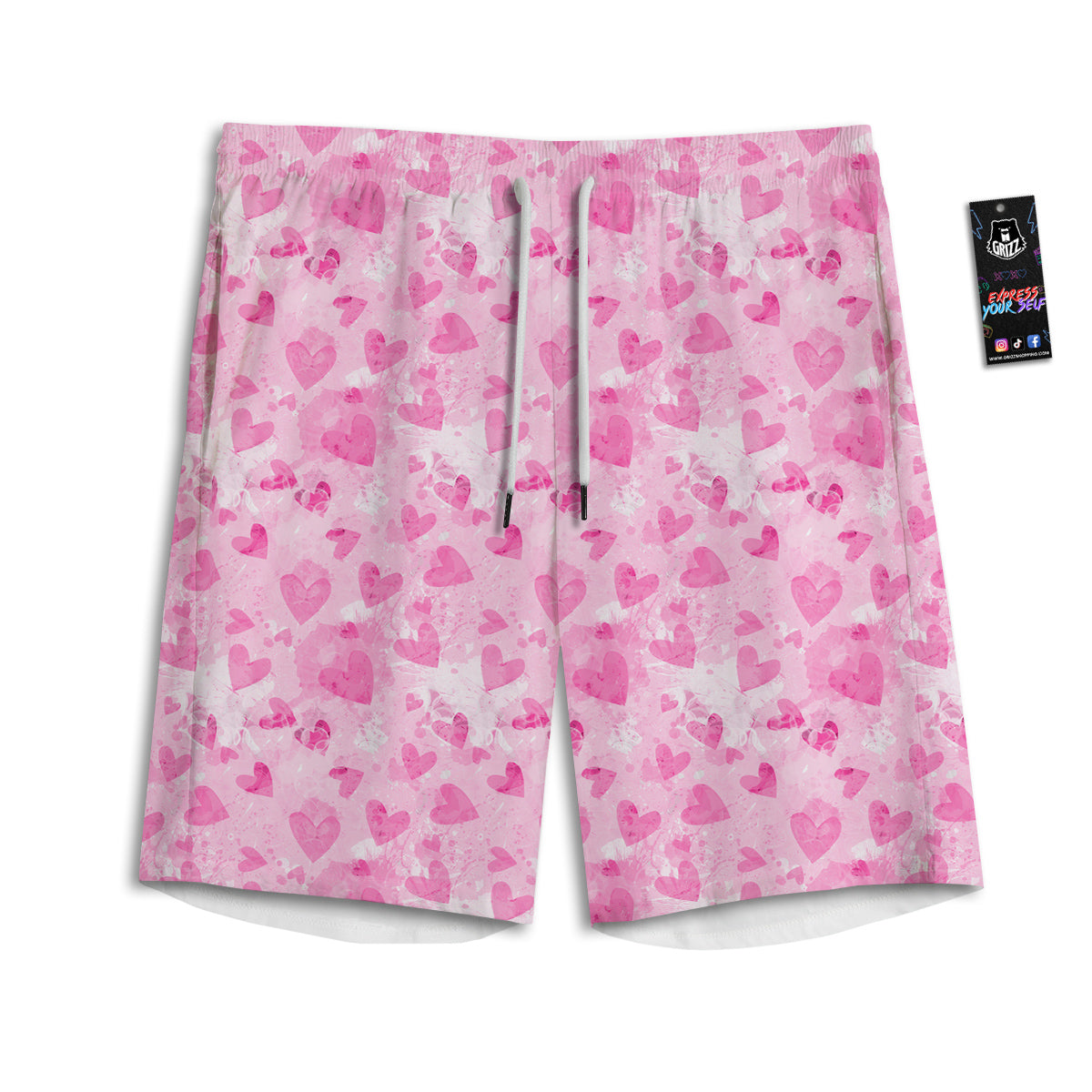 Portrait Jack Russell Terrier Print Men's Athletic Shorts