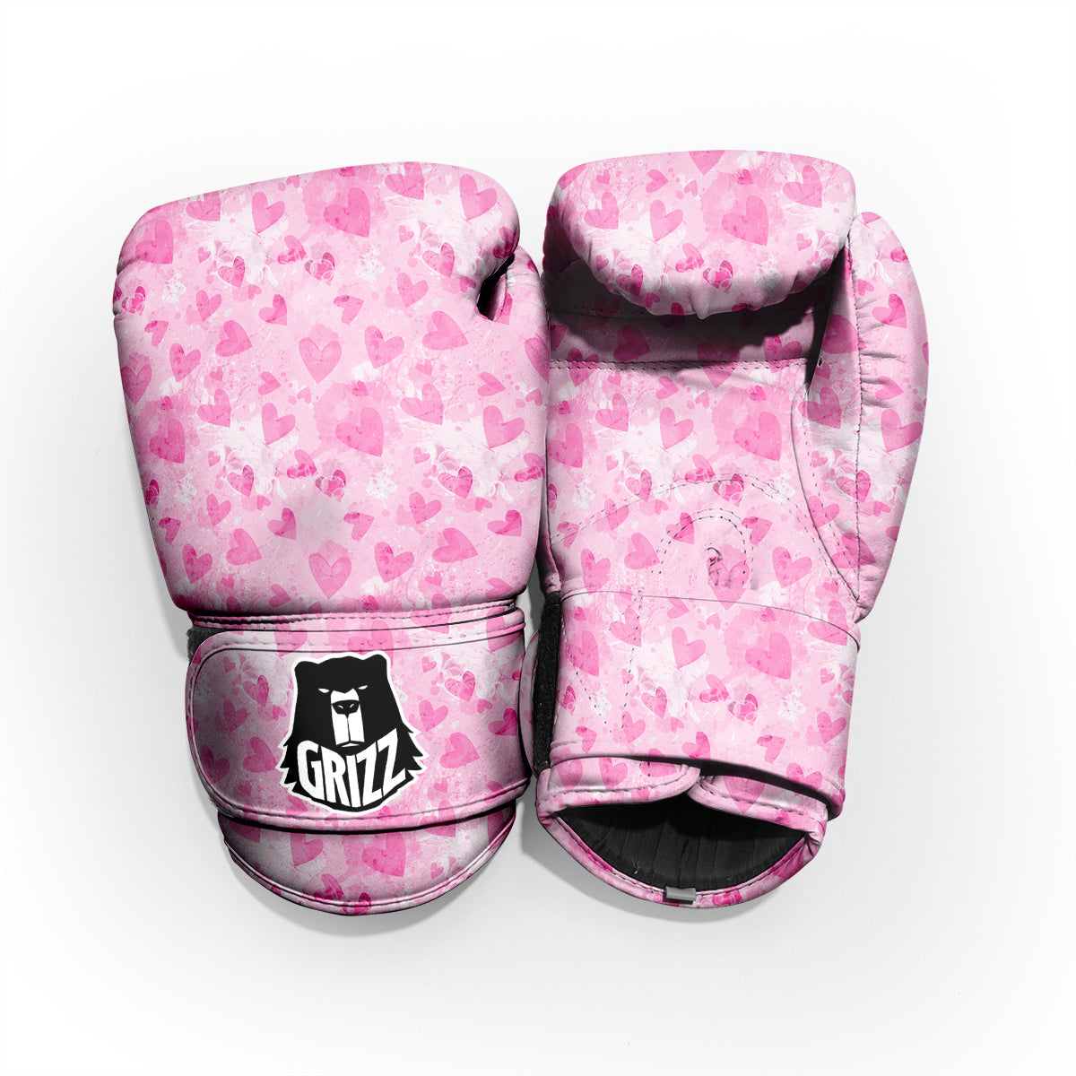 Pink Heart Cute Print Pattern Pro Boxing Glove