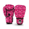 Pink Heart Valentine Print Pattern Boxing Gloves-grizzshop