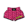 Pink Heart Valentine Print Pattern Muay Thai Boxing Shorts-grizzshop