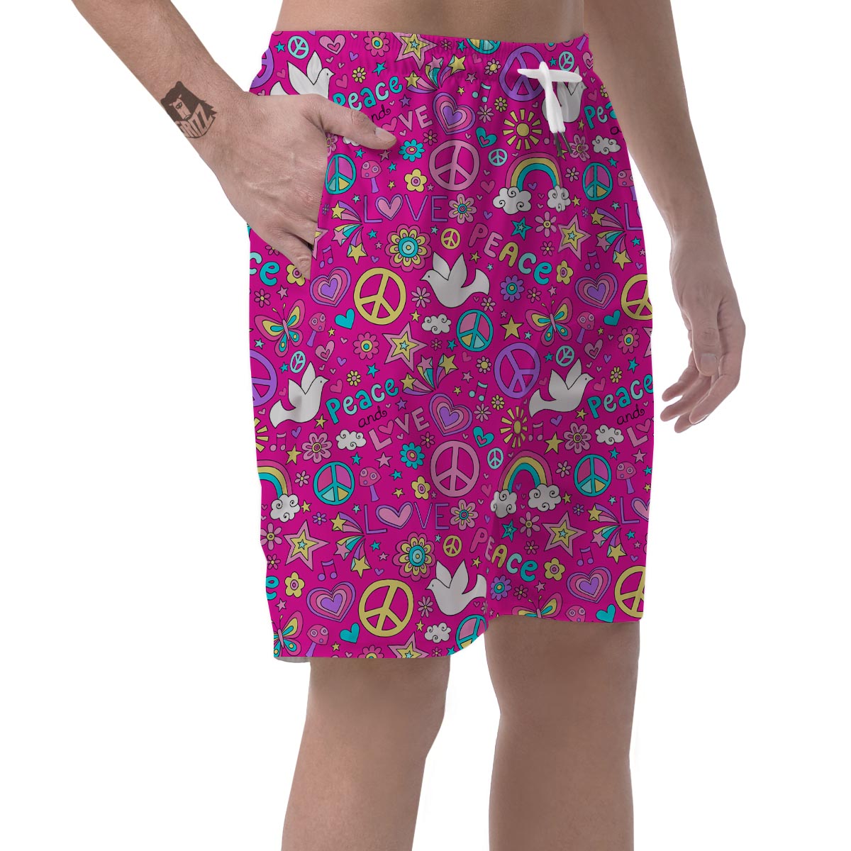 Pink Hippie Men's Shorts-grizzshop