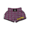 Pink Houndstooth Muay Thai Boxing Shorts-grizzshop