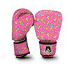 Pink Ice Cream Cone Pattern Print Boxing Gloves-grizzshop