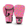 Pink Ice Cream Cone Pattern Print Boxing Gloves-grizzshop