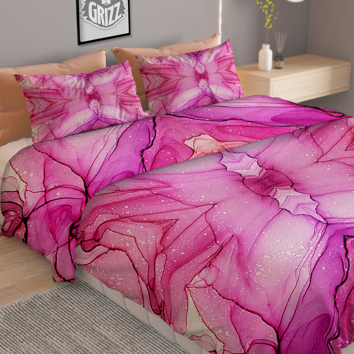 Pattern Vegan Print Pattern Duvet Cover Bedding Set