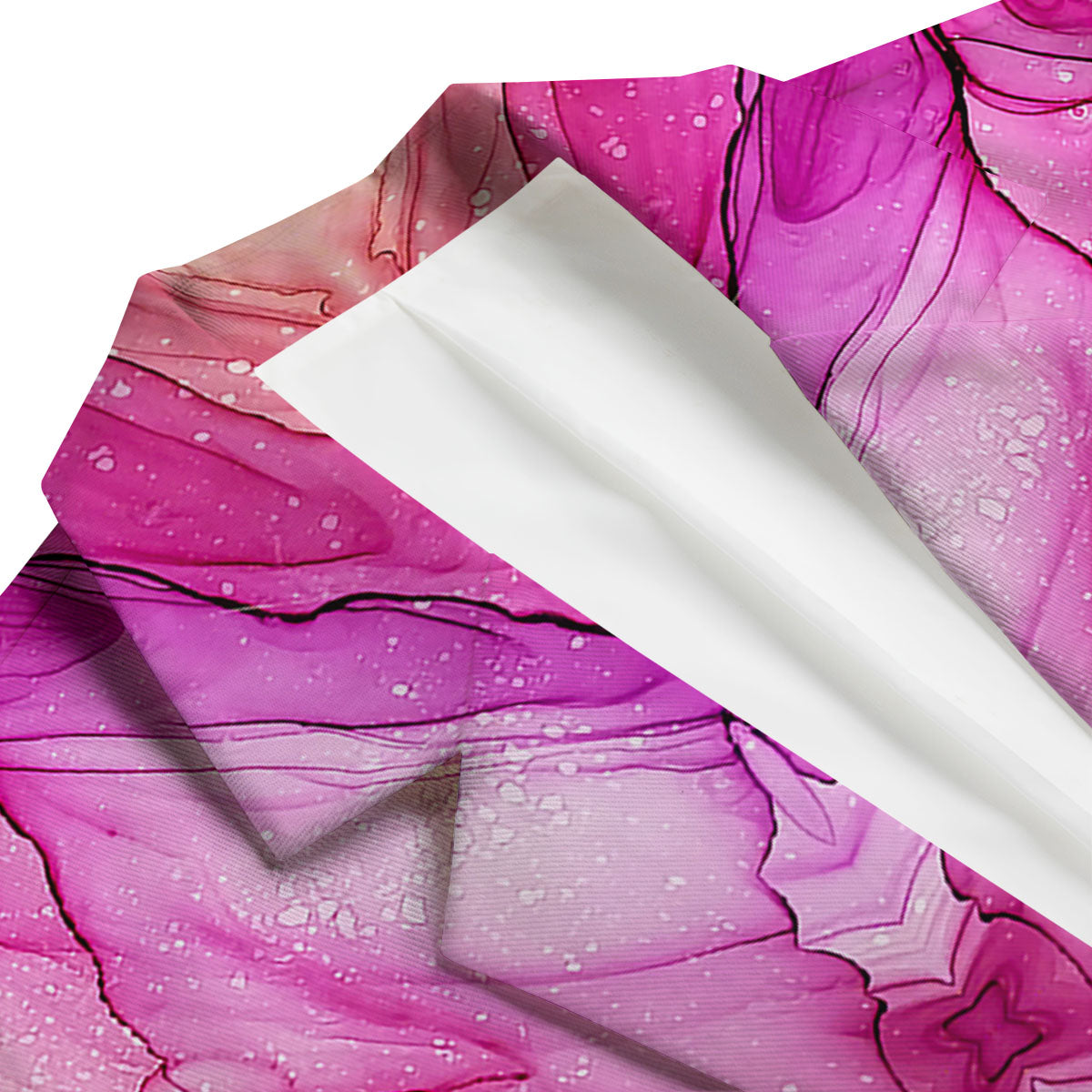 Pink Kaleidoscope Print Men's Blazer-grizzshop