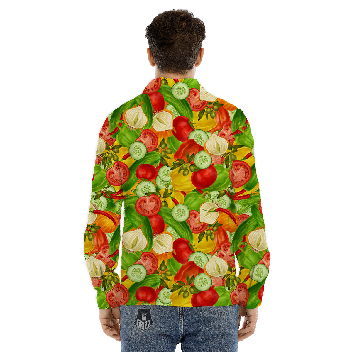 Pink Kaleidoscope Print Men's Dress Shirts-grizzshop