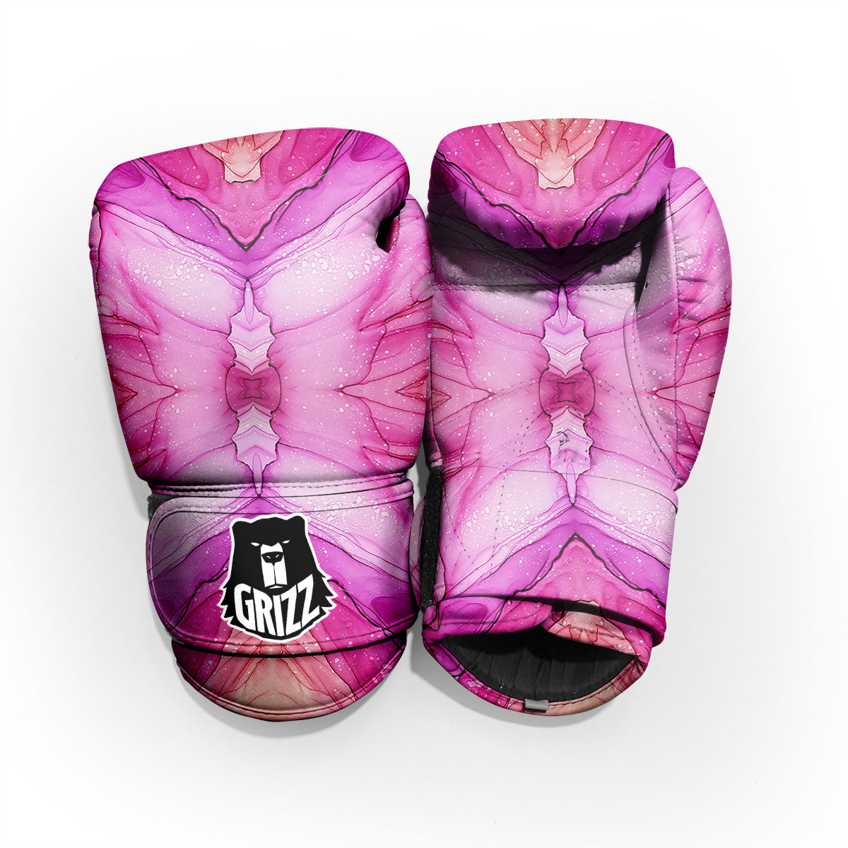 Pink Kaleidoscope Print Pro Boxing Glove