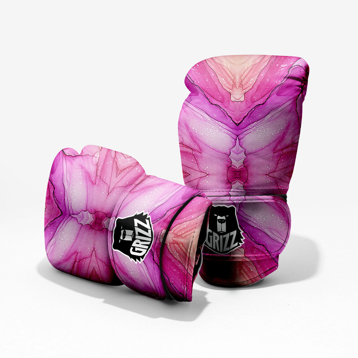 Pink Kaleidoscope Print Pro Boxing Glove