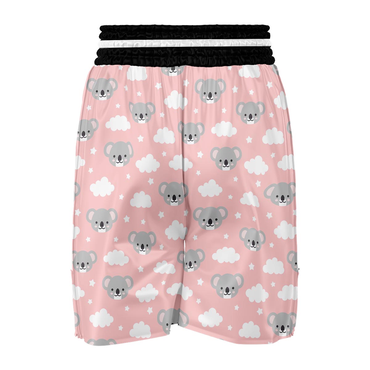 Pink Koala Pattern Print Boxing Shorts-grizzshop