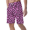 Pink Leopard Men's Shorts-grizzshop