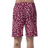 Pink Leopard Print Men's Shorts-grizzshop