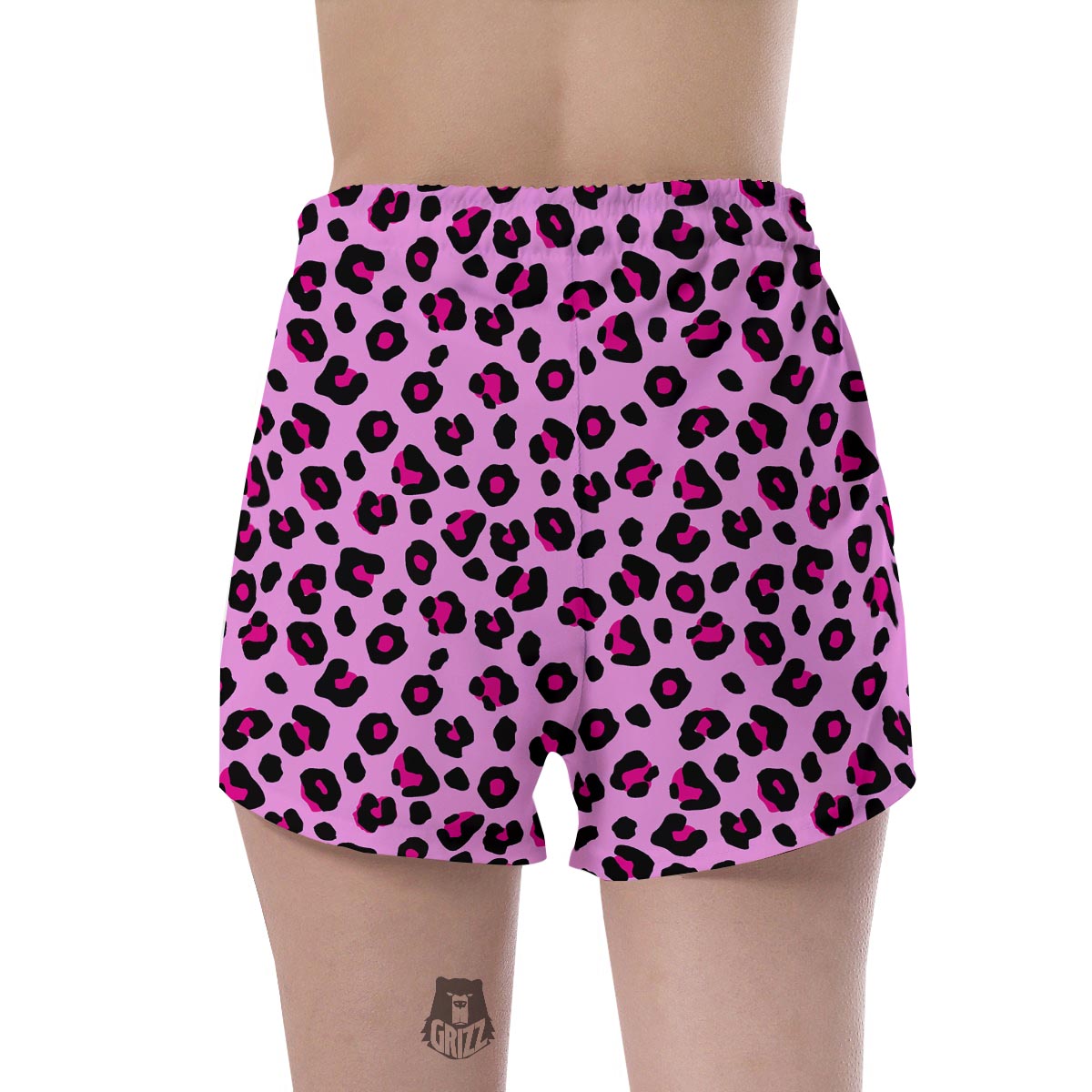 Pink Leopard Women's Shorts-grizzshop