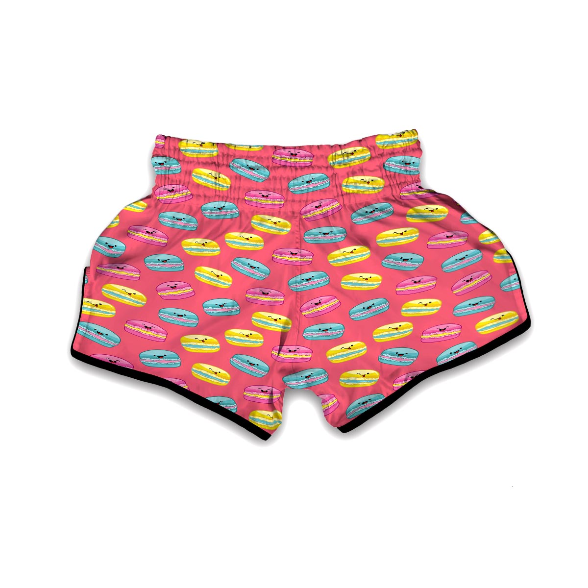 Pink Macaron Muay Thai Boxing Shorts-grizzshop