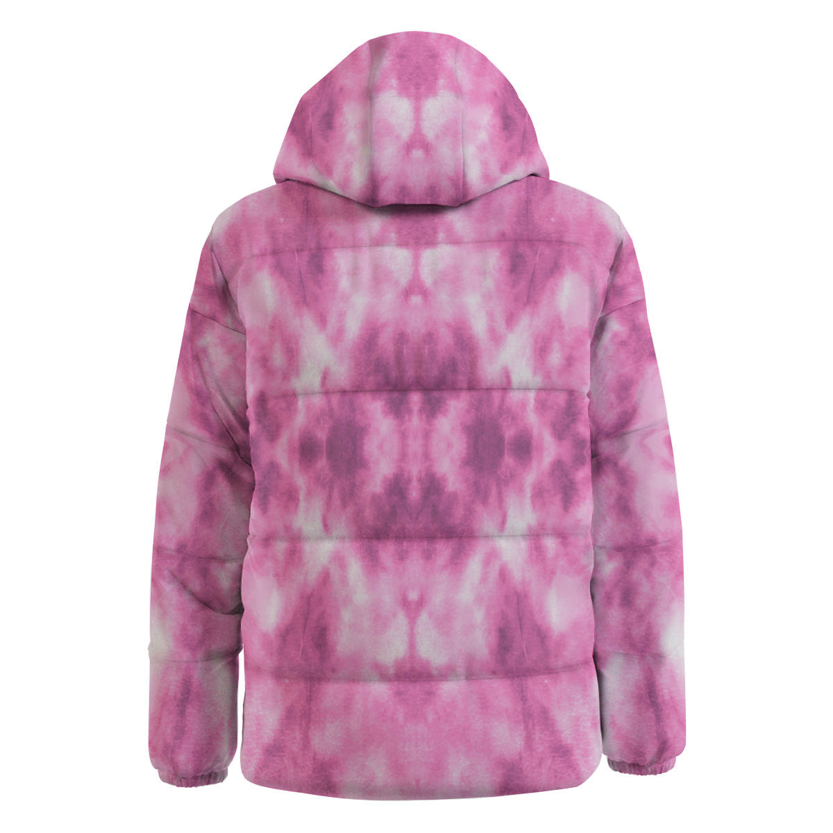 Pink Magenta Acrylic Print Pattern Down Jacket-grizzshop