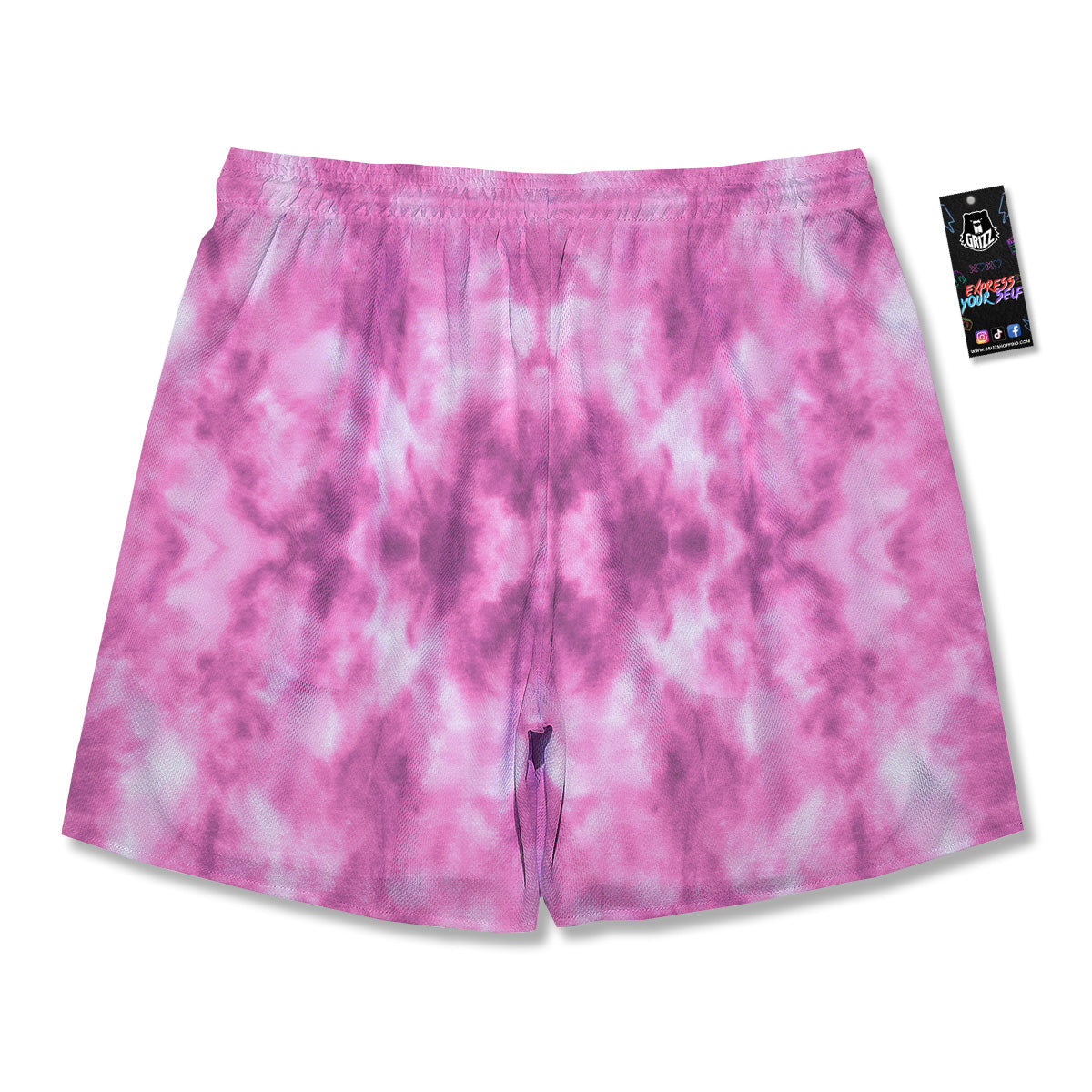 Pink Magenta Acrylic Print Pattern Men's Running Shorts-grizzshop