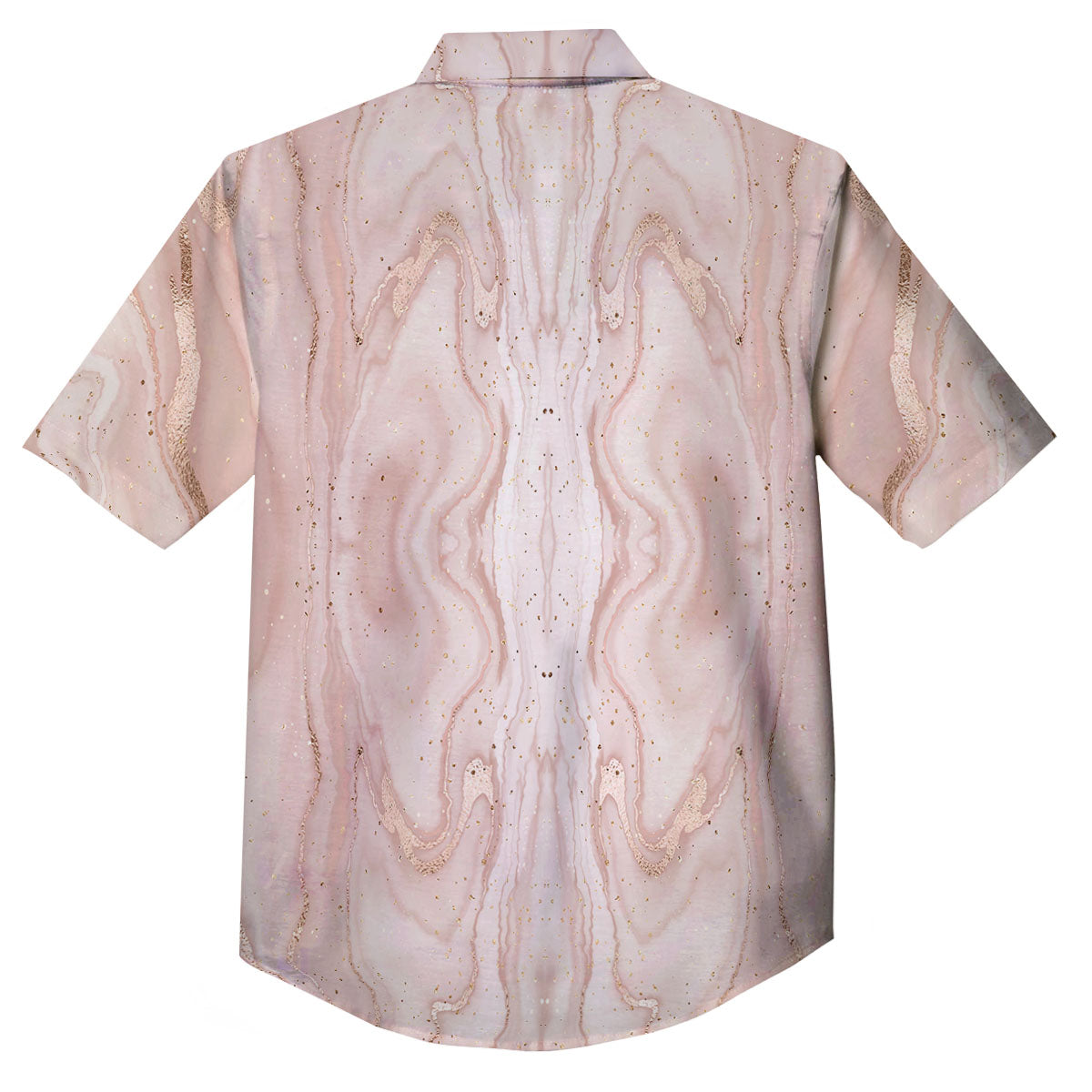 Pink Marble Print Pattern Button Up Shirt-grizzshop
