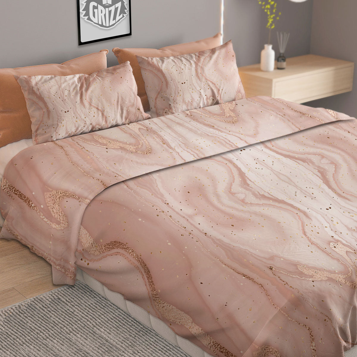 Pattern Volleyball Print Pattern Duvet Cover Bedding Set