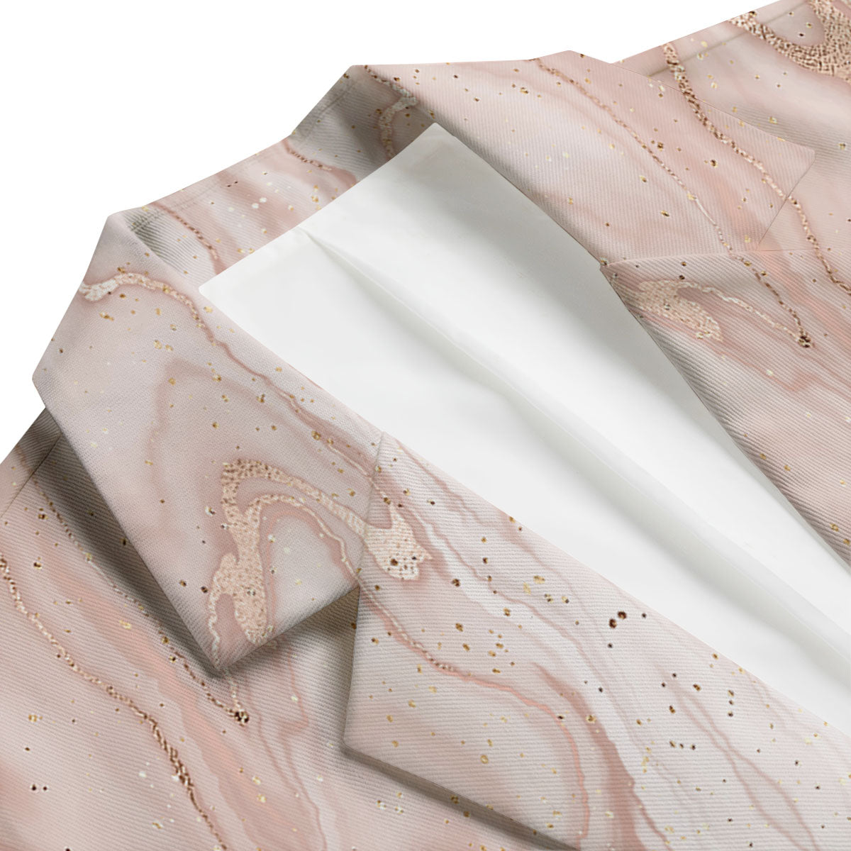 Pink Marble Print Pattern Men's Blazer-grizzshop