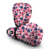 Pink Mushroom Three Hedgehogs Boxing Gloves-grizzshop