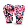 Pink Mushroom Three Hedgehogs Boxing Gloves-grizzshop