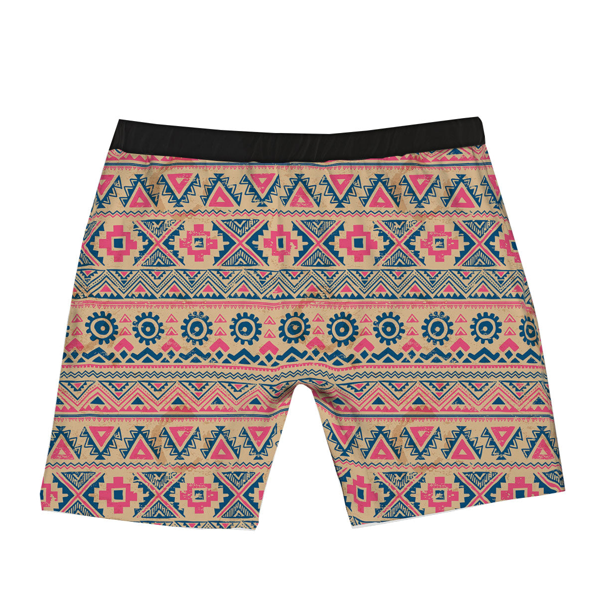 Pink Native Tribal Print Pattern Boxer Briefs-grizzshop