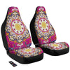 Pink Paisley And Mandala Print Car Seat Covers-grizzshop