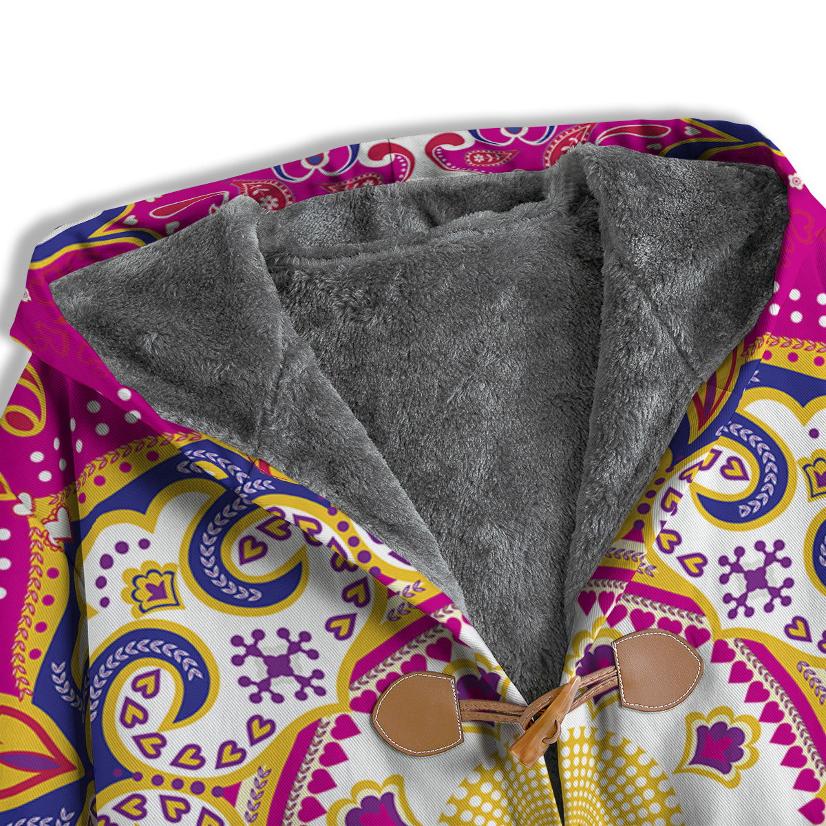 Pink Paisley And Mandala Print Men's Windbreaker Jacket-grizzshop