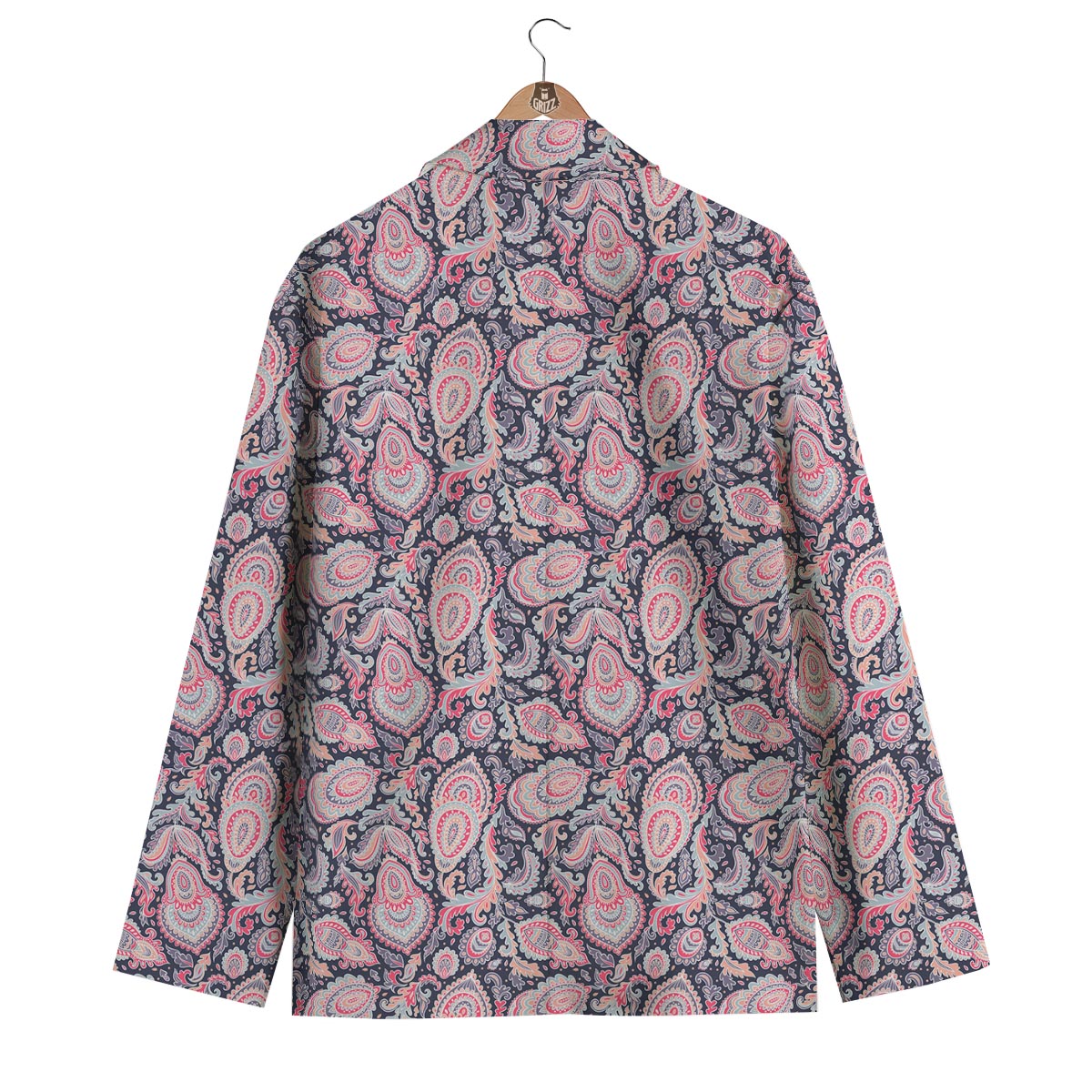 Pink Paisley Men's Blazer-grizzshop