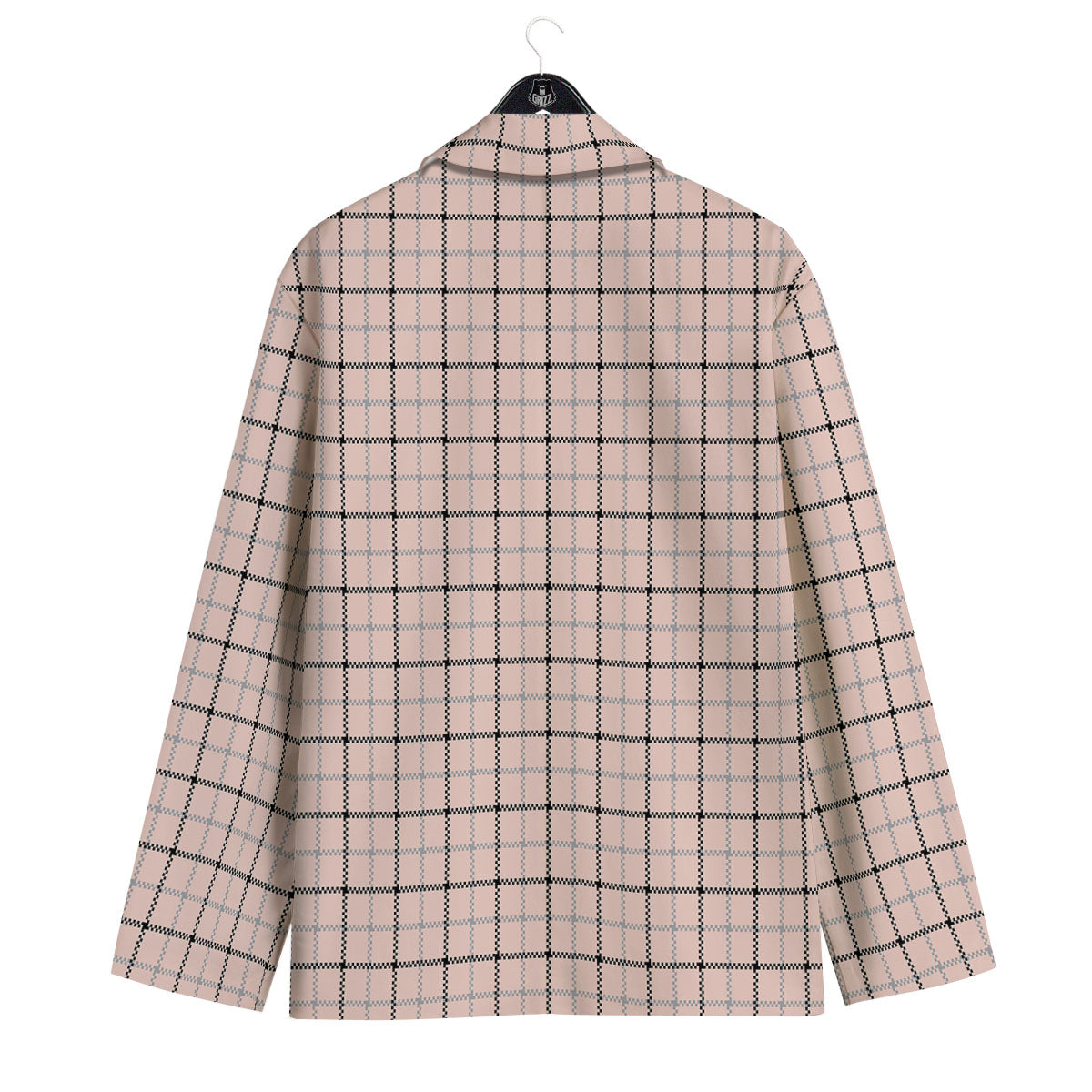 Pink Pastel And Black Tattersall Print Men's Sport Coat-grizzshop