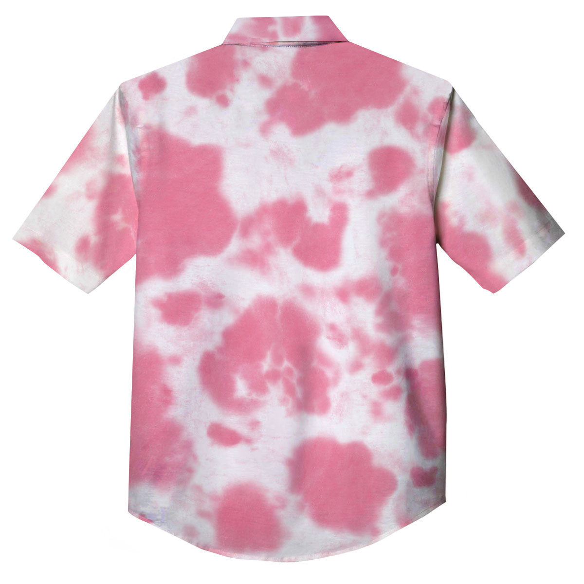 Pink Pastel And White Cow Print Button Up Shirt-grizzshop
