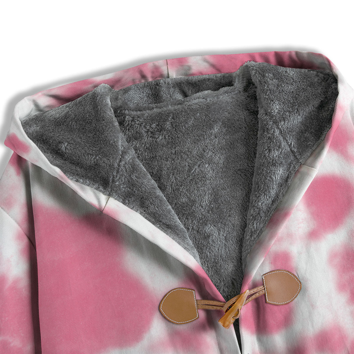Pink Pastel And White Cow Print Men's Windbreaker Jacket-grizzshop