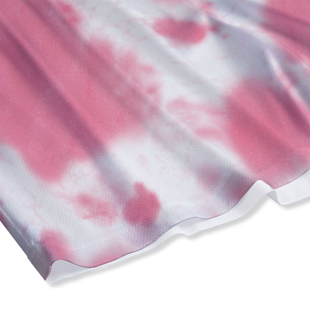 Pink Pastel And White Cow Print Mesh Shorts